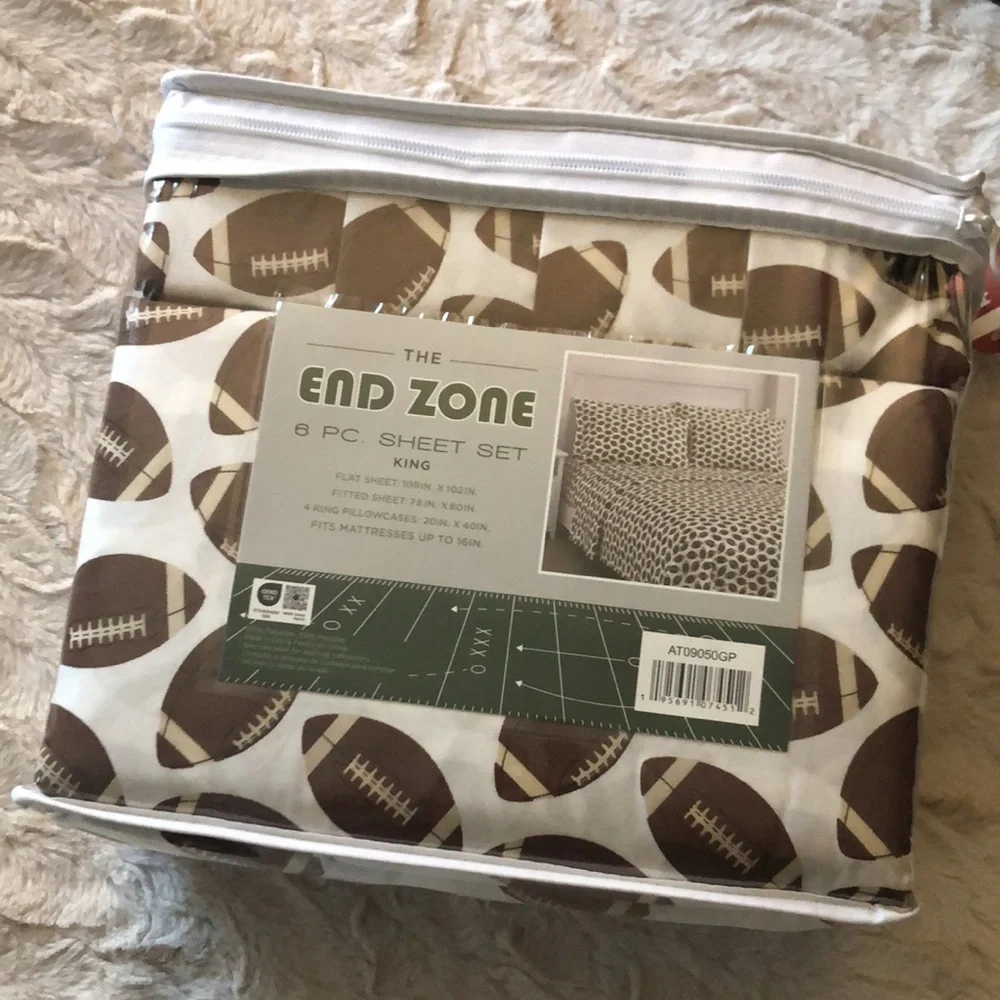 Football Print Sheet Set - KING